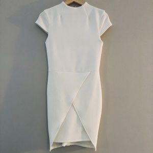 White ASOS body con dress